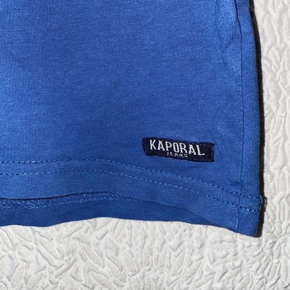 Kaporal Jeans V-Neck Short Sleeve Graphic Print T-Shirt - Picture 2 of 8